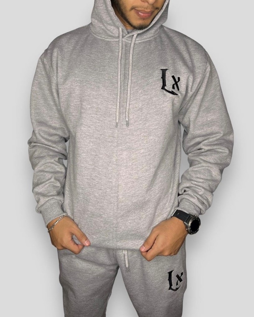 hoodie luxo gris
